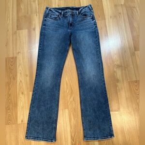 Silver Jeans Suki Bootcut Size 14W/33L